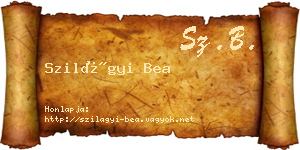 Szilágyi Bea névjegykártya